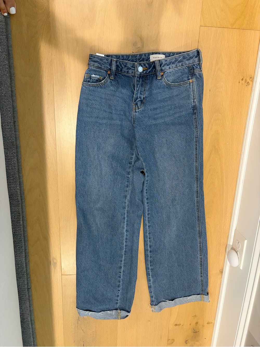 PAC Sun Casey Low Rise Baggy Blue  Jeans